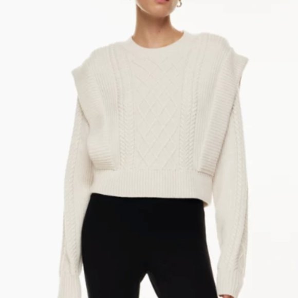 Aritzia Seek Sweater, Brown Rich Cocoa Color - Picture 4 of 5